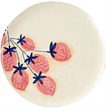 9" Berries And Florals Plate,