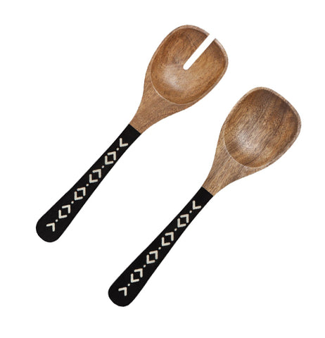 Salad Servers, Mango Wood "Ziggy"