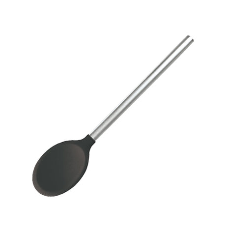 Silicone Mixing Spoon w/ Stainless Handle "Brown"