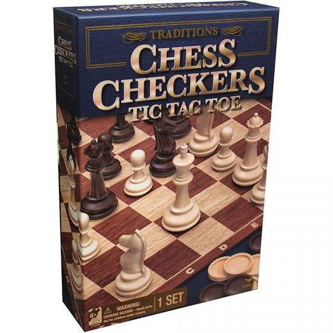 Giant Checkers, Chess, & Chess Tac Toe Game