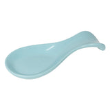 Spoon Rest in Eggshell blue waits for you to put a spoon in it.