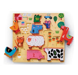 Stacking Wood Puzzle "123 Barnyard"