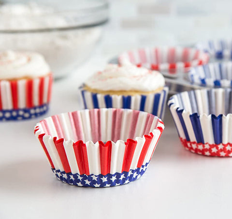 Stars And Stripes Baking Cups (Set Of 50)