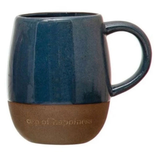 Stoneware Mug with Engraved Sentiment