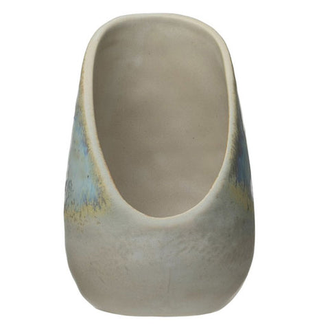 Stoneware Spoon Rest with Reactive Glaze