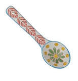 Stoneware Spoon with Painted Pattern