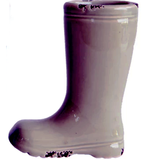 Stoneware Boot Vase
