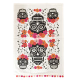 Sugar skull tea towel.