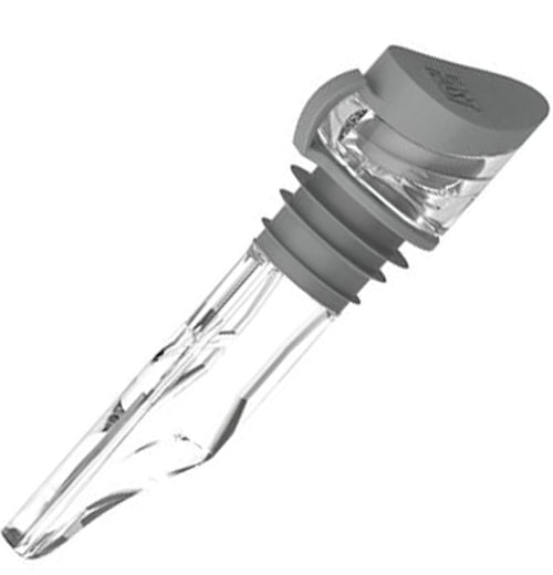 Clear mini variable aerator with a grey top.