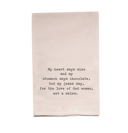 Tea Towel "Eat A Salad"