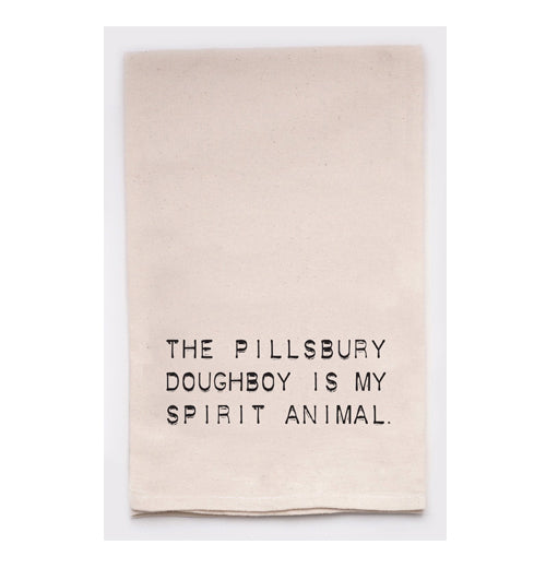 Tea Towel "Pillsbury Doughboy Is My Spirit Animal"