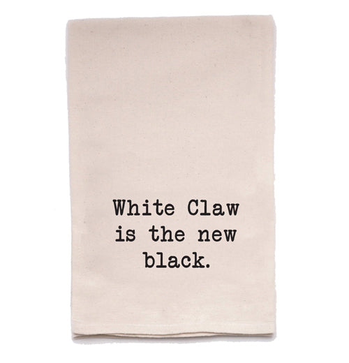 Tea Towel "White Claw is The New Black."