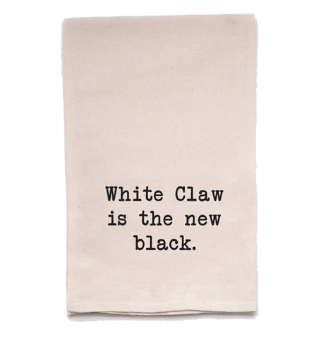 Tea Towel "White Claw is The New Black."