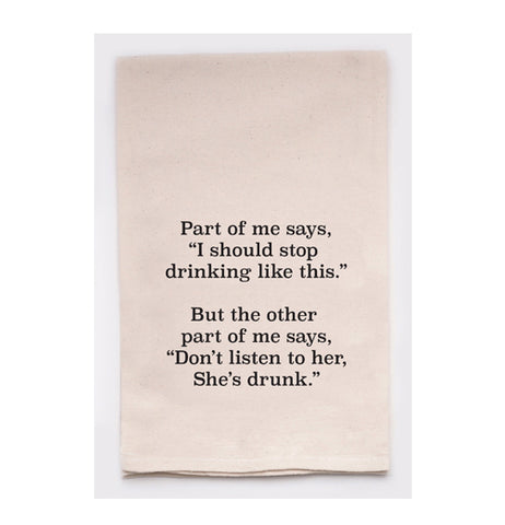 Tea Towel, "Keep Drinking"