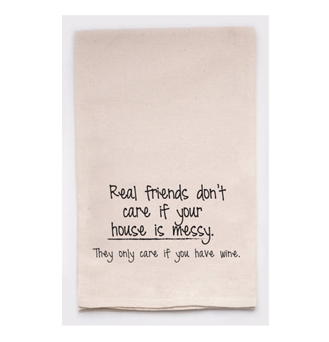 Tea Towel, "Real Friends"