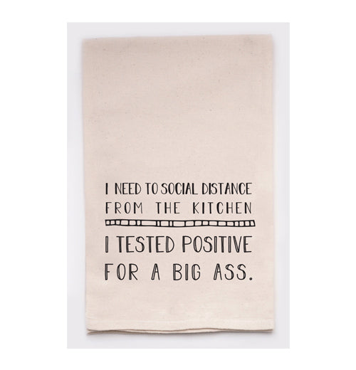 Tea Towel, "Social Distance From the Kitchen"