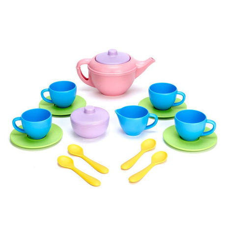 The Tea Set has the imaginative things already set on the white background. 