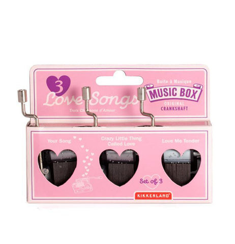 Three Love Songs Music Box Set