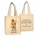 Tote "California Firefighter Bear"