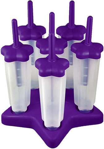 Purple Star Pop Mold, Set of 6