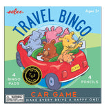 Its a picture of an elephant, hippo, lion, bear, and a dog riding in a car 
