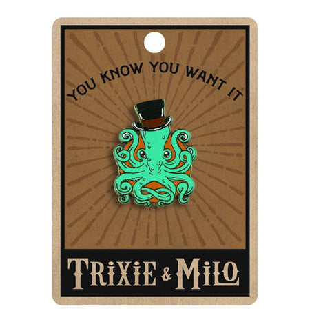 Gentleman Octopus Enamel Pin