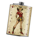 Flask "Howdy Boys! Cowgirl"