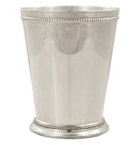 Silver-plated mint julep cup.