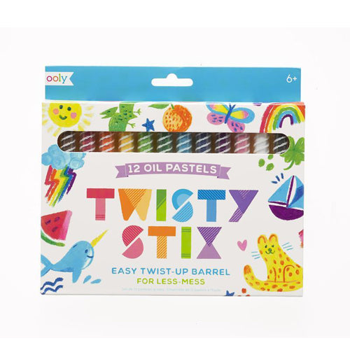 Twisty Stix Oil Pastels - Set of 12