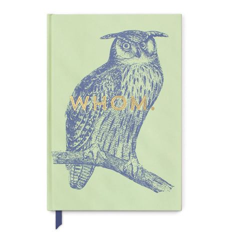 Vintage Sass Journal Owl "WHOM"