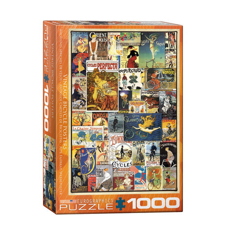 Vintage Bicycle Posters 1000-Piece Puzzle