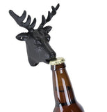 Wall Mounted Deer Bottle Opener, Cast Iron