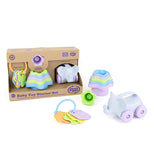 The Baby Toy Starter Set is packaged next to an unpacked set. 