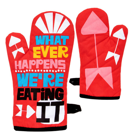 "Whatever Happens" Oven Mitt