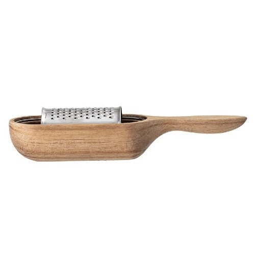 Acacia Wood and Stainless Steel Grater