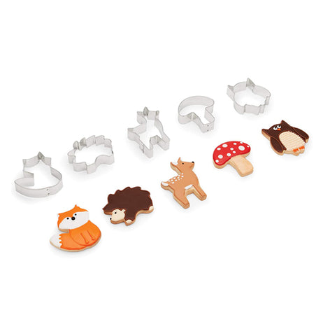 Woodland Animal Cookie Cutters, (set of 5)