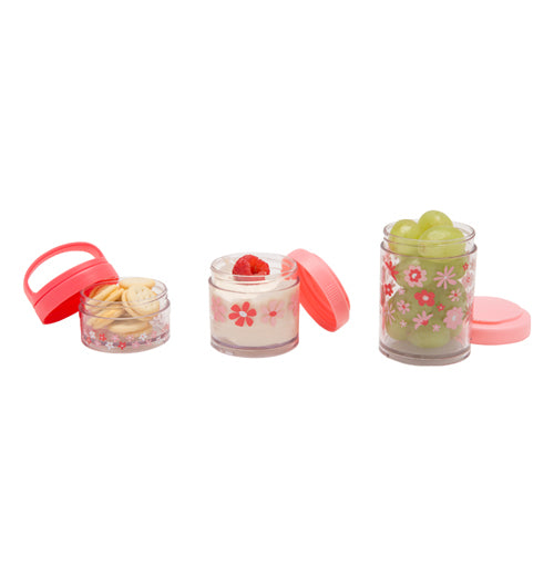 Pink Flowers Twist &amp; Snack Stacker