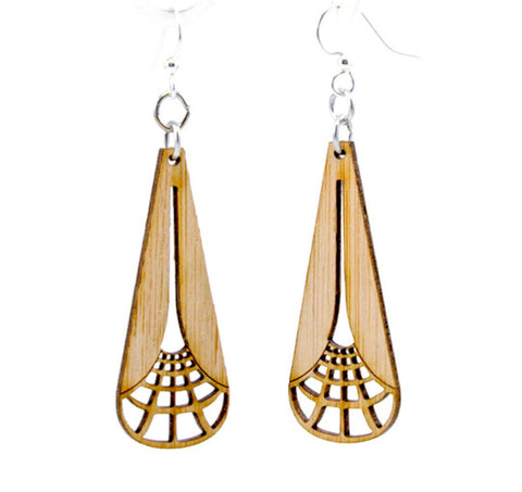 Illuminating Square Bamboo Earrings