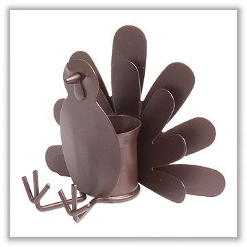 HOLIDAY Turkey Tapered Candle Holder