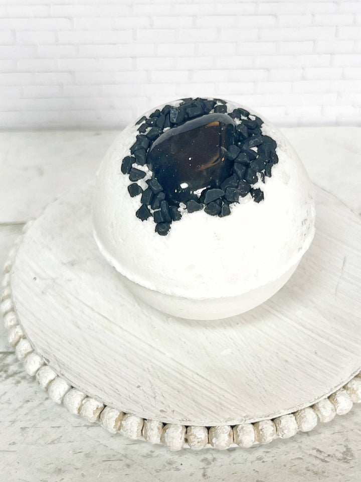 Obsidian &amp; Black Lava Salt Bath Bomb: Medium