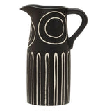 Black Stoneware Pitcher