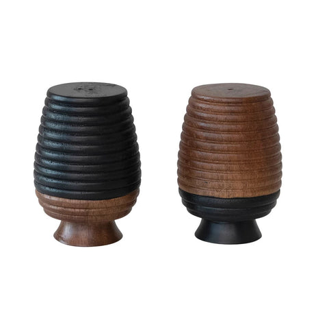 Mango Wood Salt And Pepper Shakers