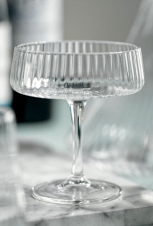 "Bandol Fluted Textured Martini Glass"
