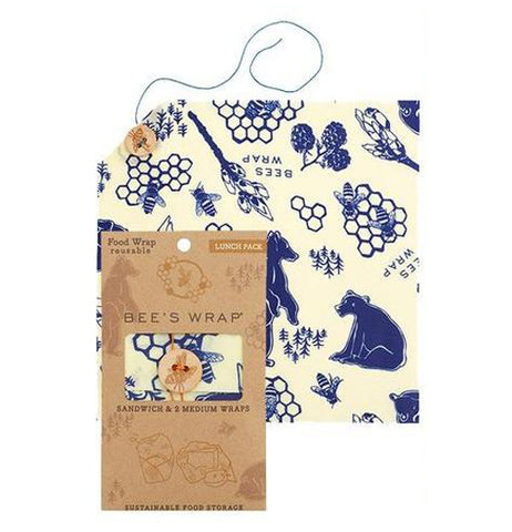 Bee's Wrap Sandwich Wrap Reusable Beeswax Food Wrap Sustainable