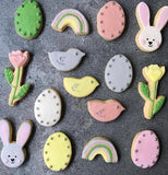 Cookie Cutters (Set of 5) "Bunnies and Rainbows"