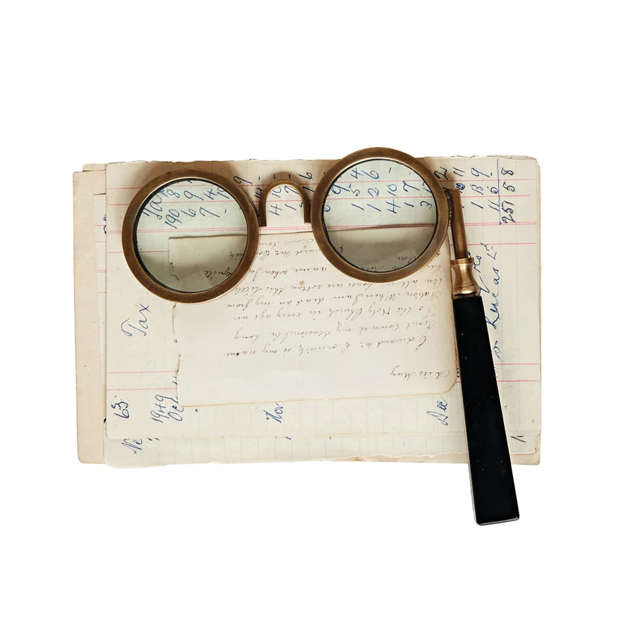 Brass &amp; Resin Spectacle Magnifying Glass
