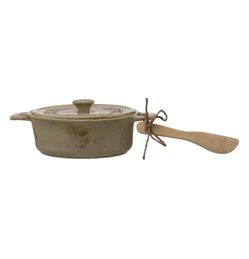 Stoneware Brie Baker