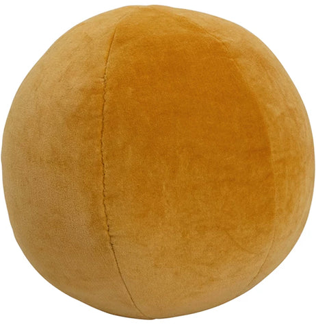 Cotton Velvet Orb Yellow Pillow