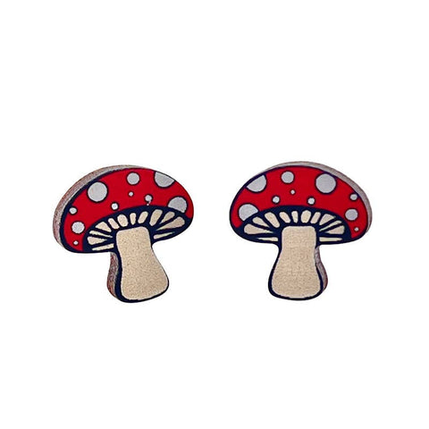 Mushroom Stud Earrings