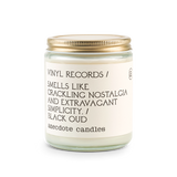 Vinyl Records (Black Oud) Candle: 7.8 oz Glass Jar